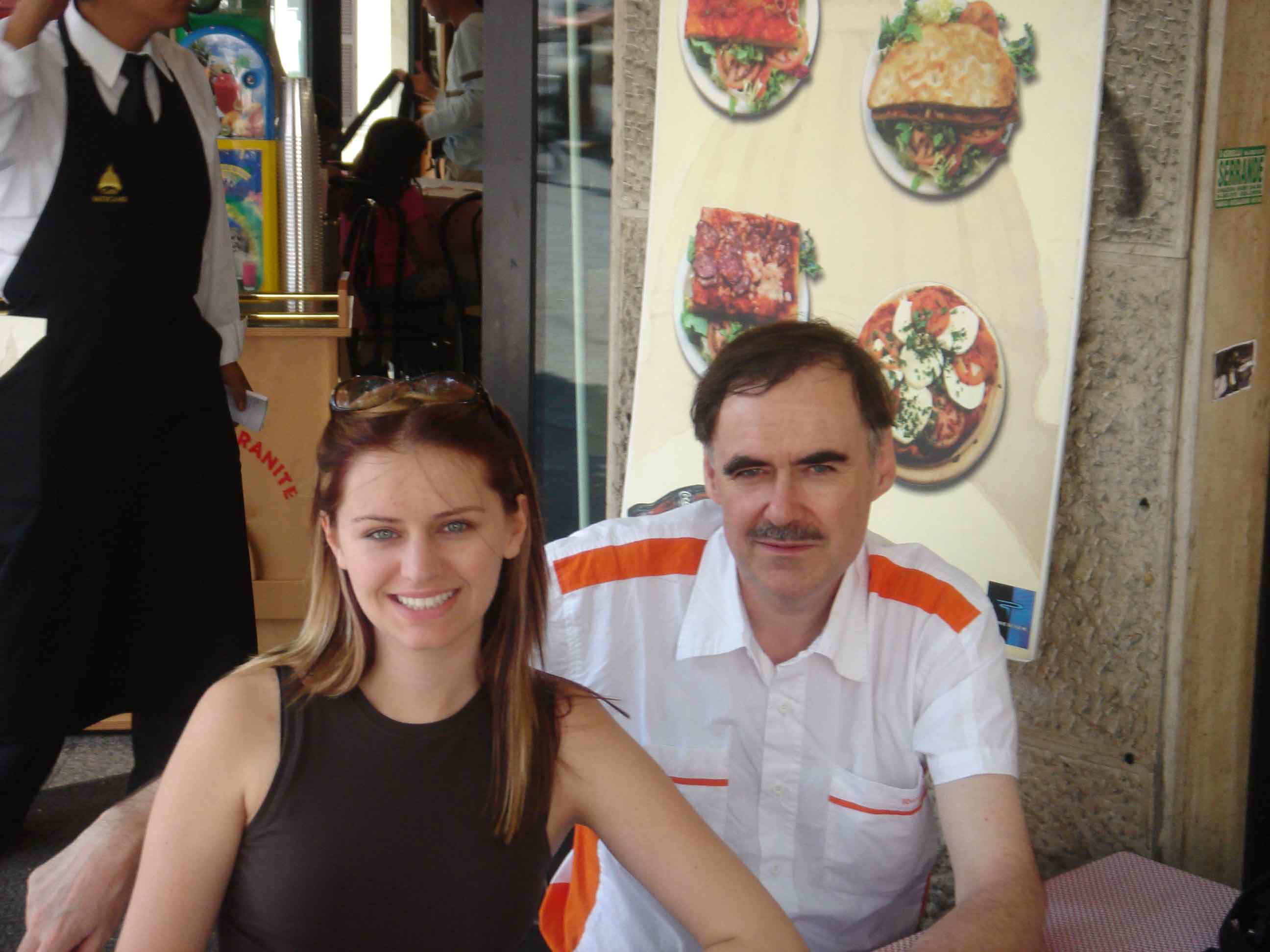 That's my daughter Carole and I in italy